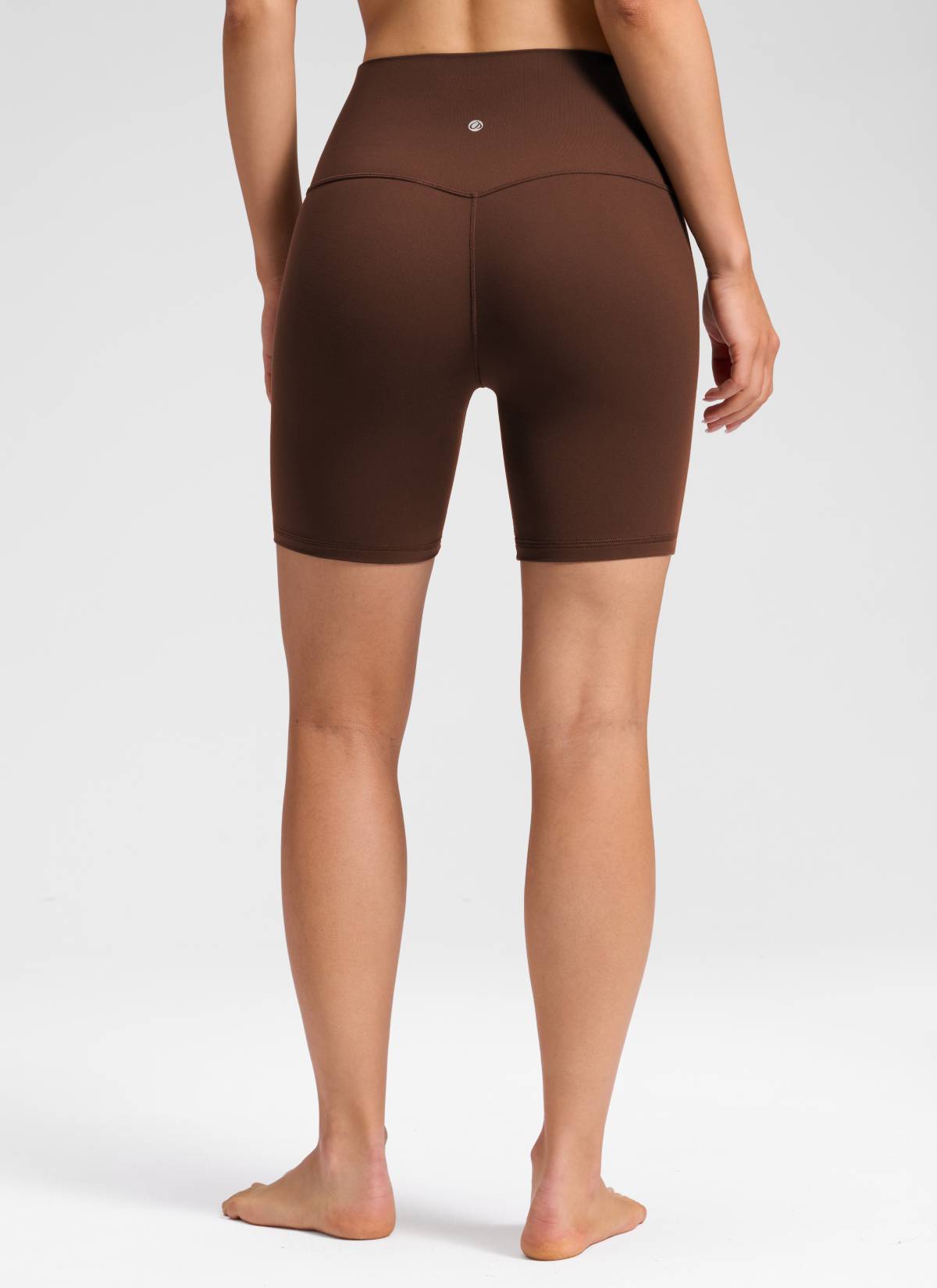 CRZ YOGA Quần short yoga cạp cao dành cho nữ " Butterluxe " không đường may phía trước, cỡ 6