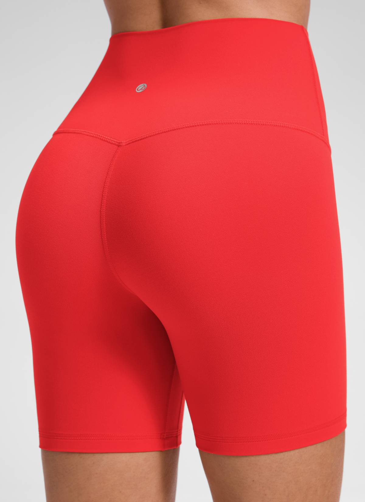 CRZ YOGA Quần short yoga cạp cao dành cho nữ " Butterluxe " không đường may phía trước, cỡ 6