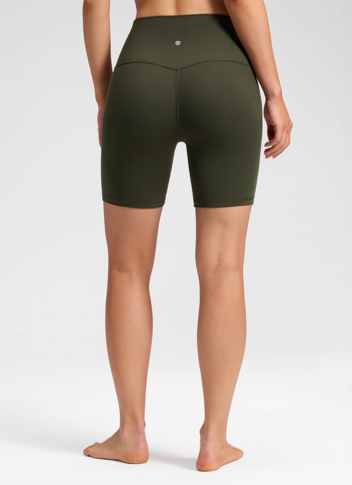 CRZ YOGA Quần short yoga cạp cao dành cho nữ " Butterluxe " không đường may phía trước, cỡ 6