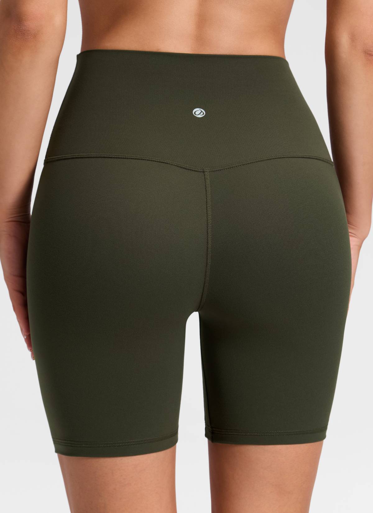CRZ YOGA Quần short yoga cạp cao dành cho nữ " Butterluxe " không đường may phía trước, cỡ 6