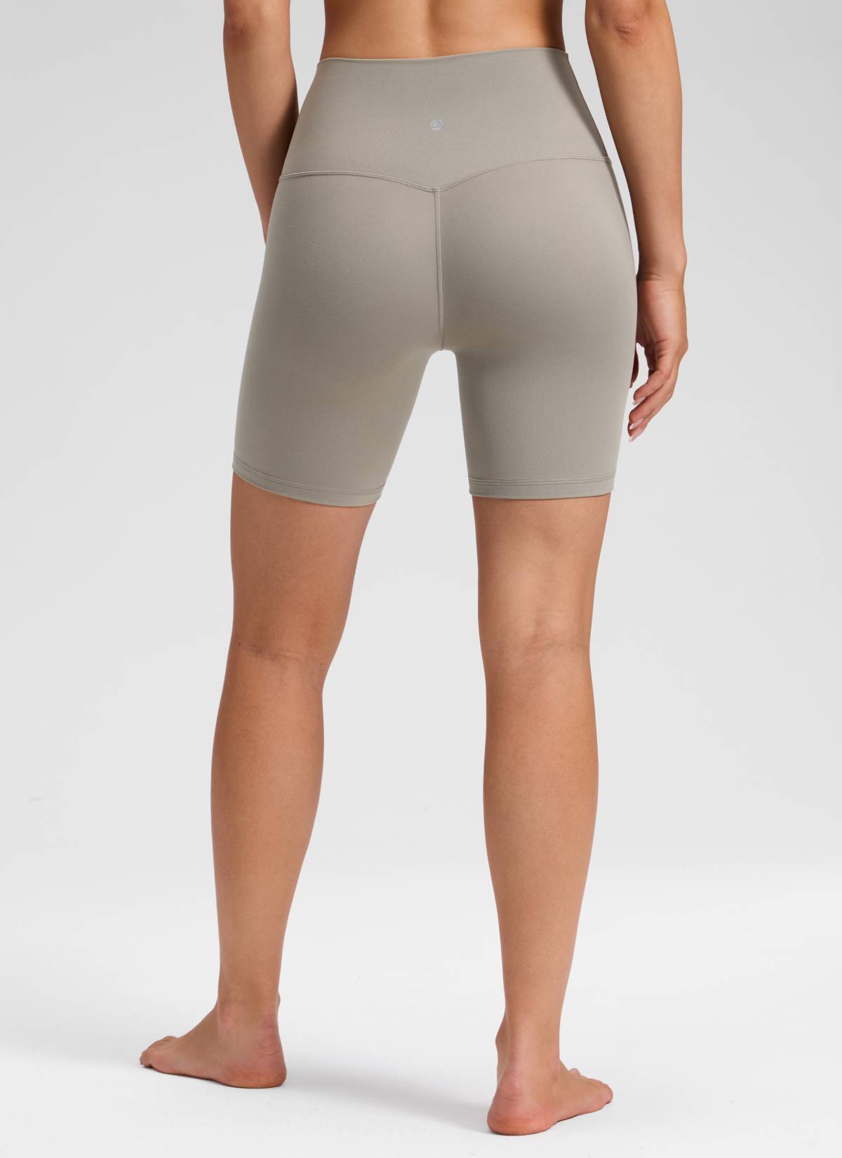 CRZ YOGA Quần short yoga cạp cao dành cho nữ " Butterluxe " không đường may phía trước, cỡ 6