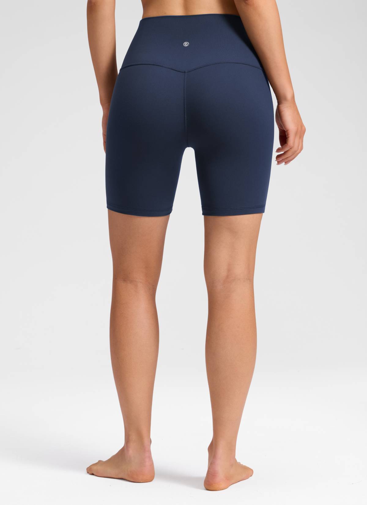 CRZ YOGA Quần short yoga cạp cao dành cho nữ " Butterluxe " không đường may phía trước, cỡ 6