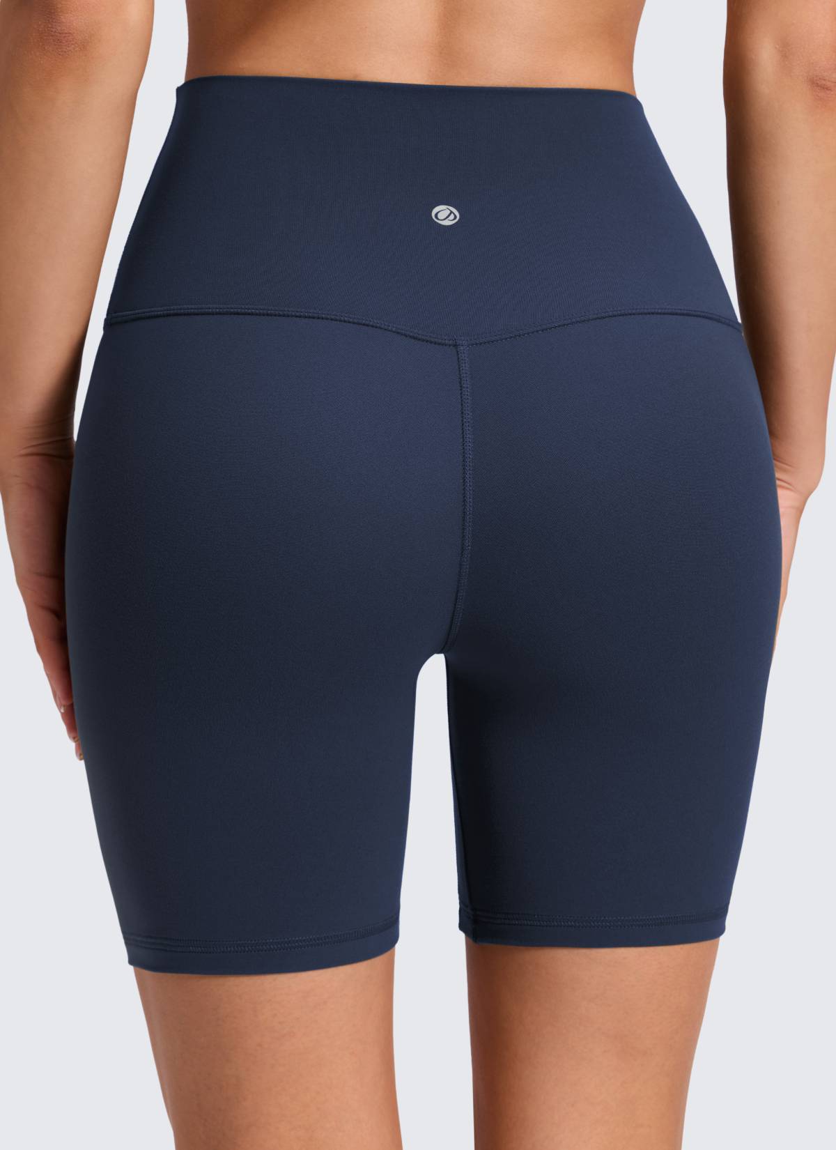 CRZ YOGA Quần short yoga cạp cao dành cho nữ " Butterluxe " không đường may phía trước, cỡ 6