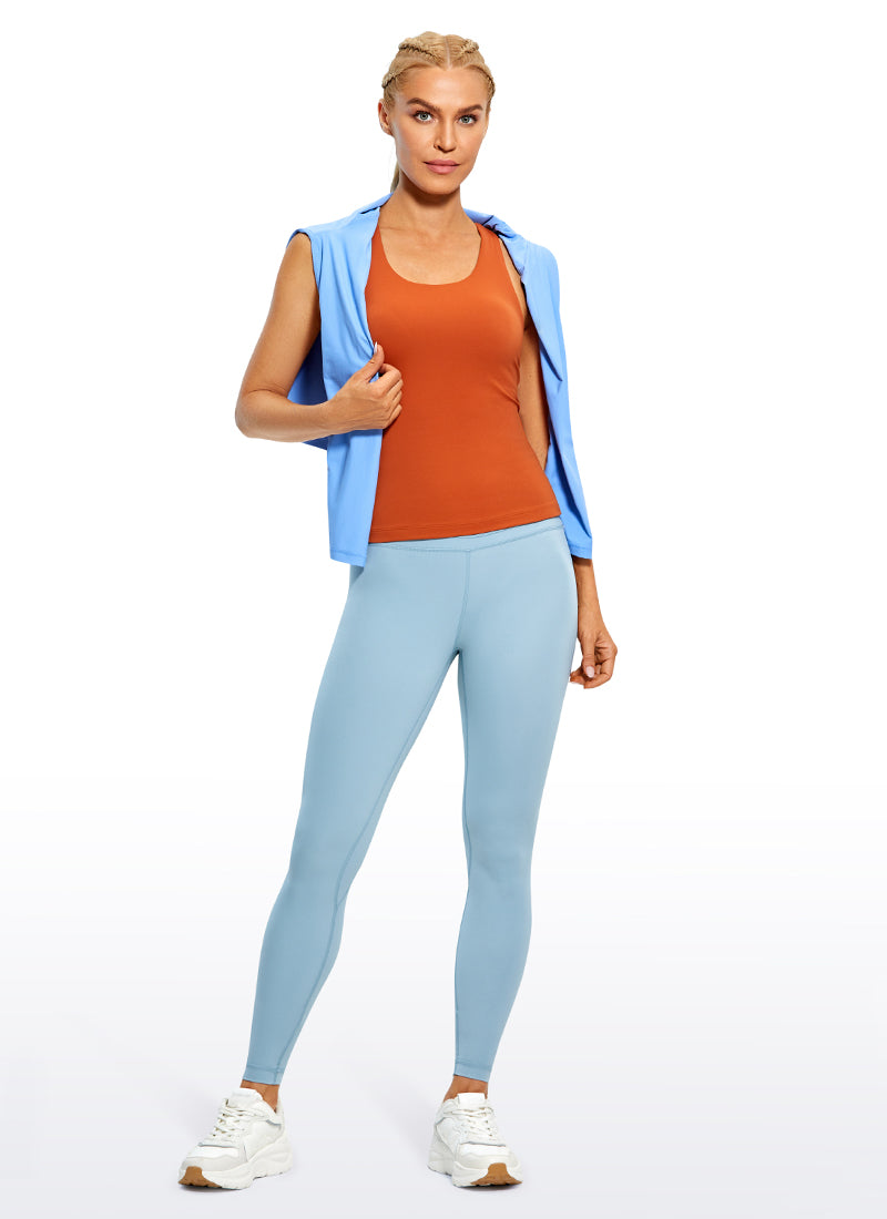 CRZ YOGA Áo thun yoga ôm sát dành cho nữ Mẫu áo ba lỗ có áo lót tích hợp " Butterluxe " Willow