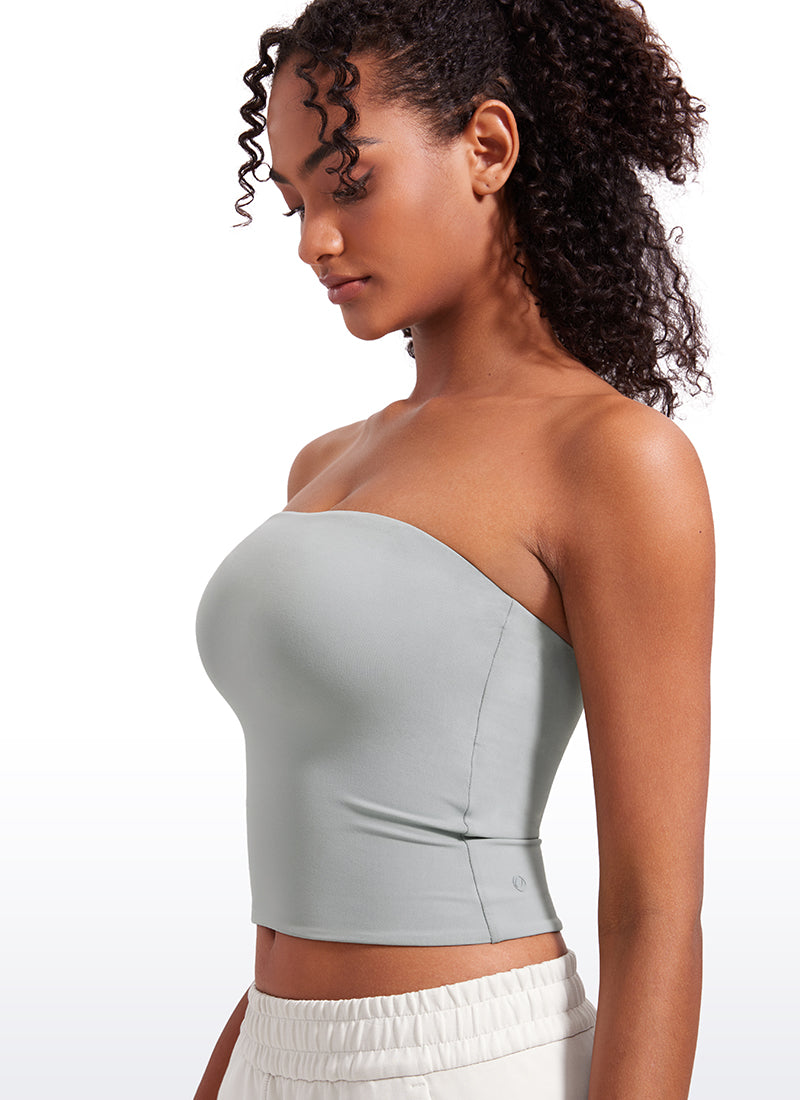 CRZ YOGA Áo thun nữ dáng ôm, không dây, họa tiết hoa văn “ Butterluxe ” màu Sterling