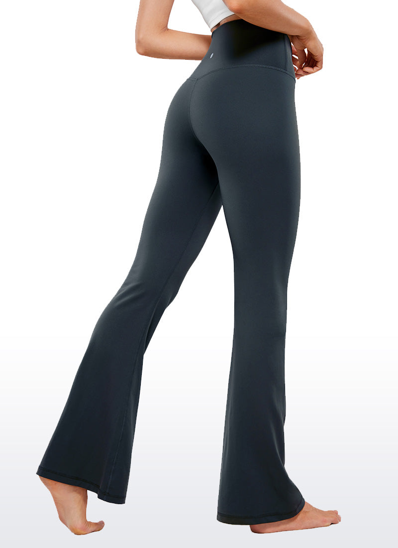CRZ YOGA Quần legging nữ kiểu chéo chữ V, cạp cao, ống loe, họa tiết “ Butterluxe ” cỡ 29