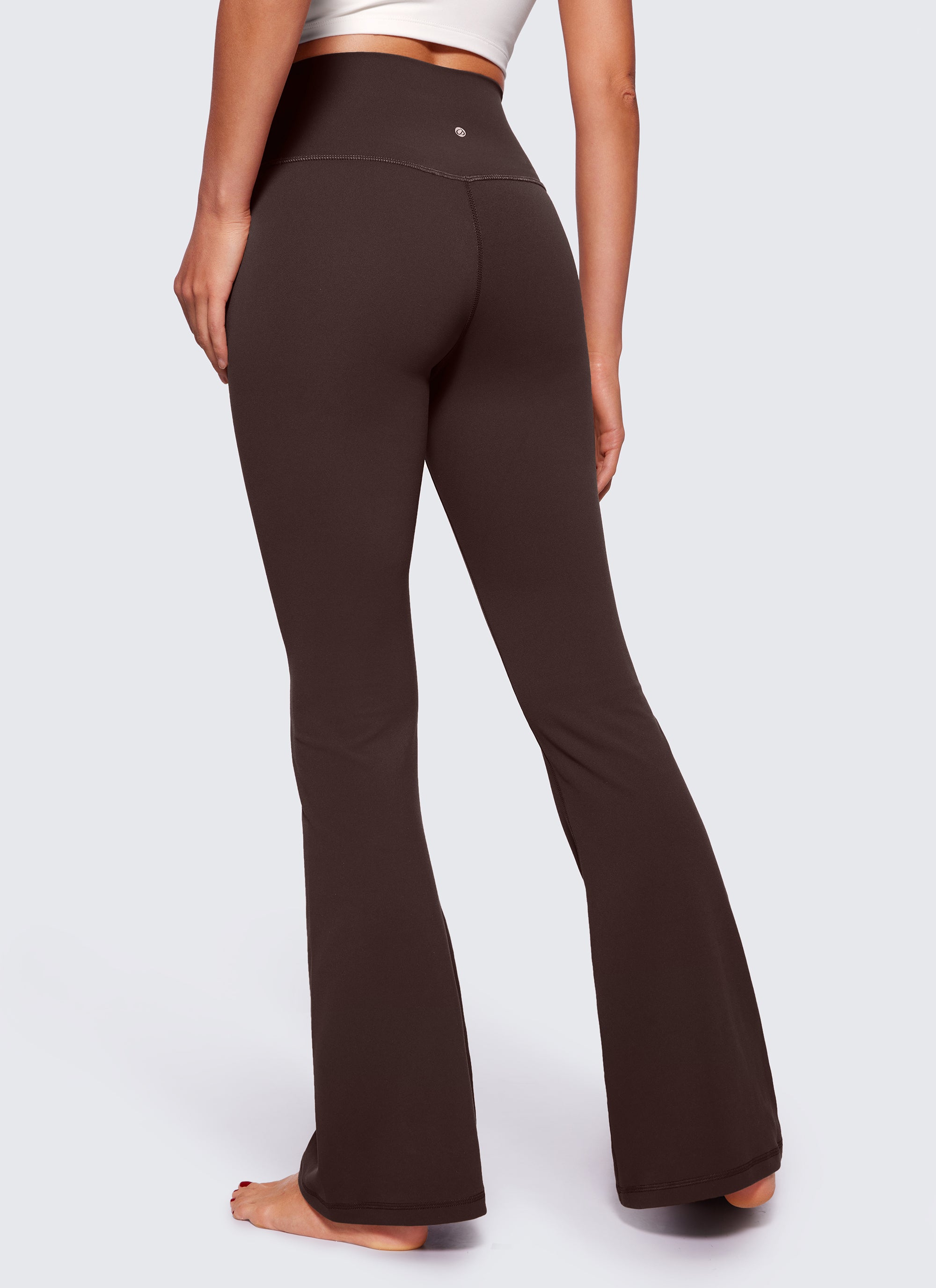 CRZ YOGA Quần legging nữ kiểu chéo chữ V, cạp cao, ống loe, họa tiết “ Butterluxe ” cỡ 29