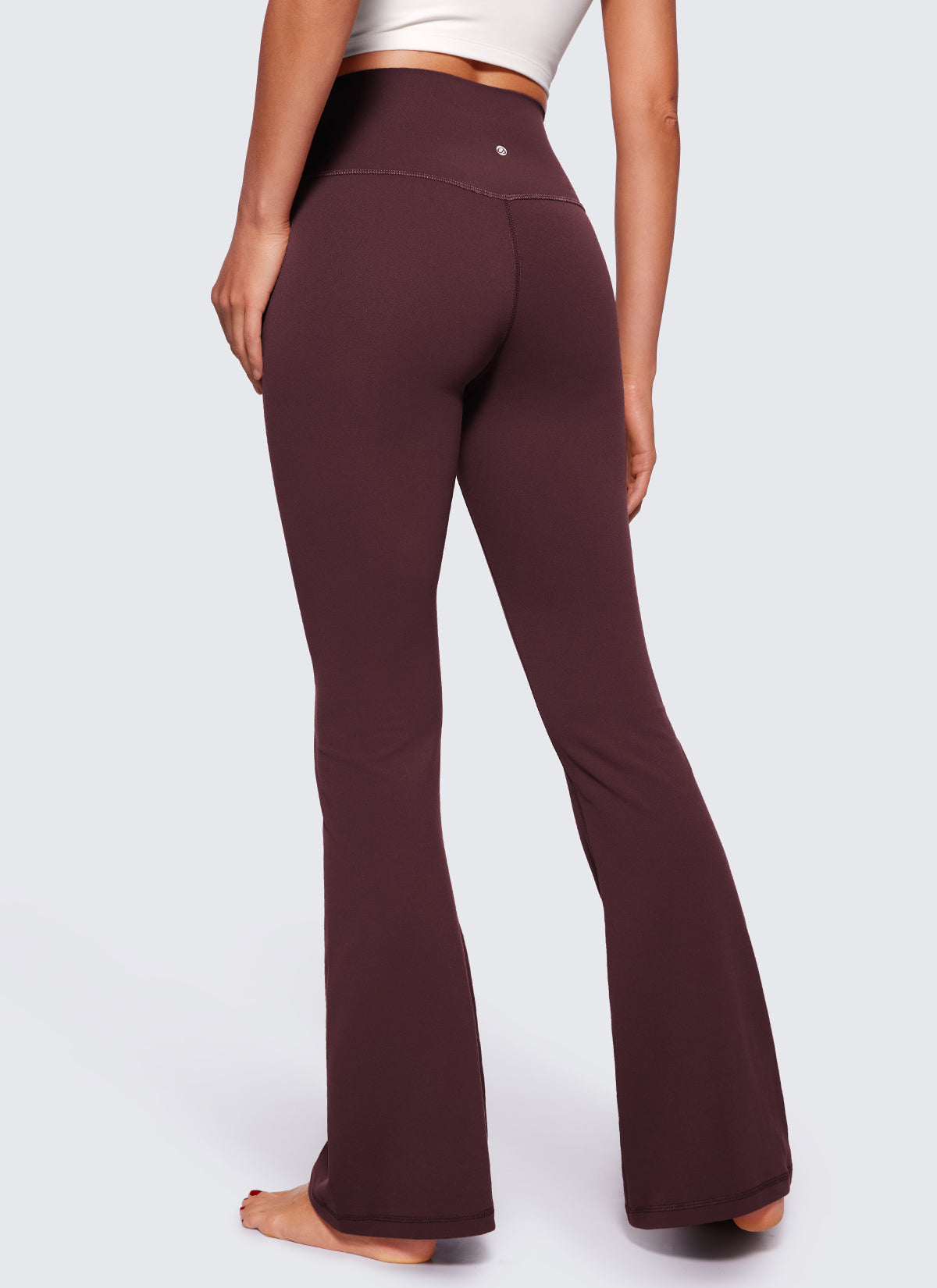 CRZ YOGA Quần legging nữ kiểu chéo chữ V, cạp cao, ống loe, họa tiết “ Butterluxe ” cỡ 29