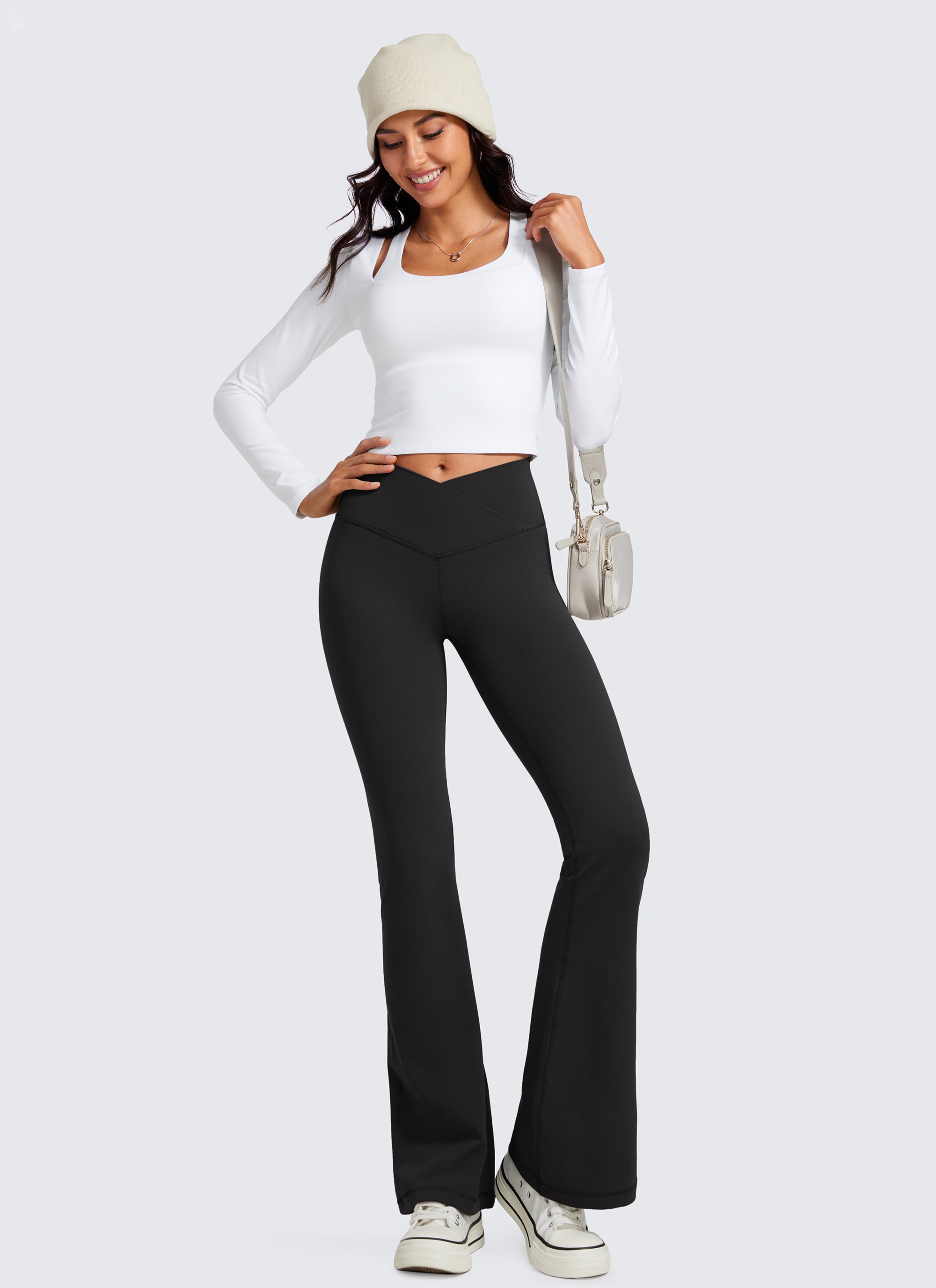 Butterluxe Quần legging ống loe kiểu crossover 33''