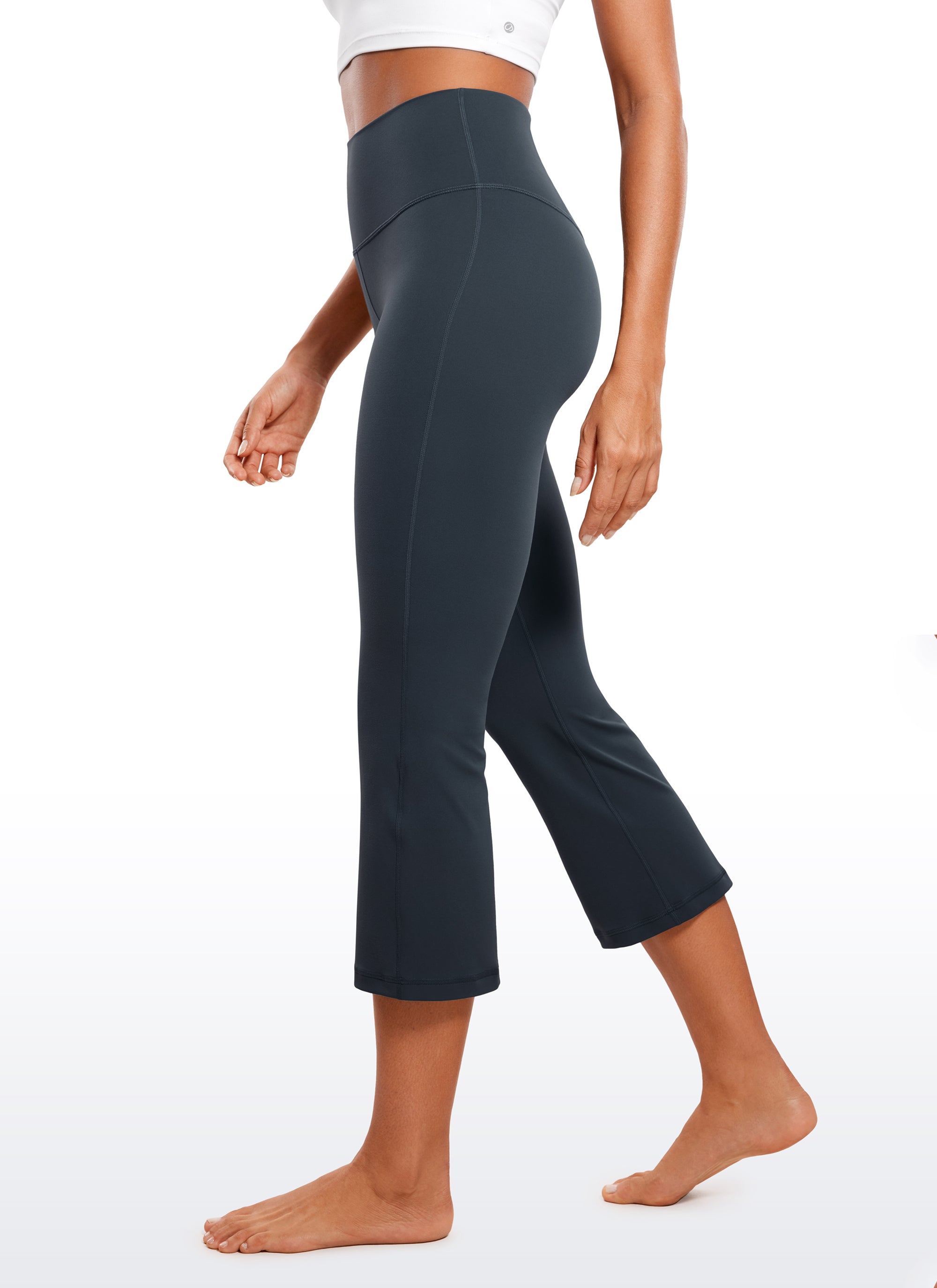 Butterluxe Quần legging cạp cao, ống loe rộng, kiểu bootcut, có túi, cỡ 23