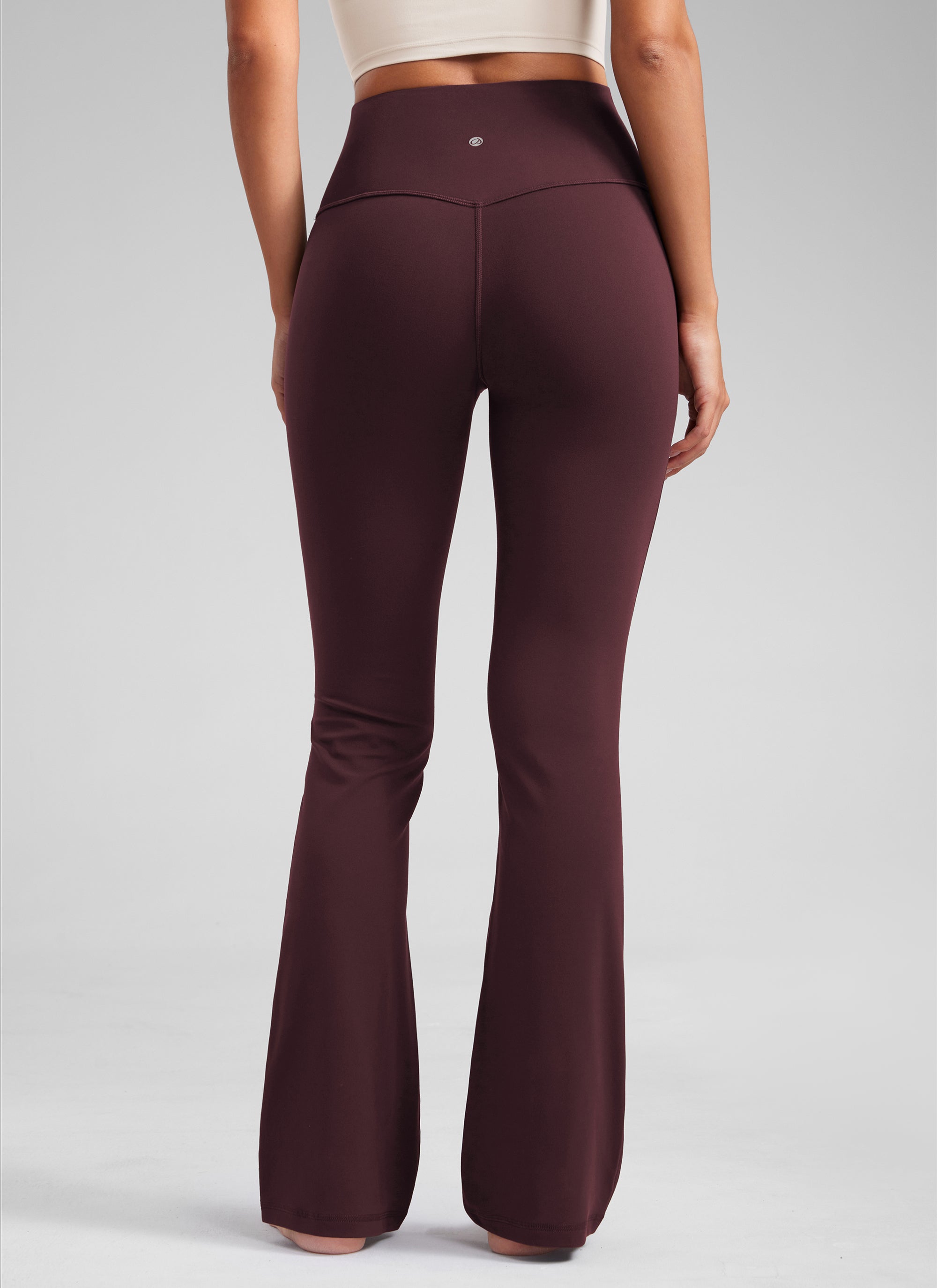 CRZ YOGA Quần legging yoga nữ cạp cao, kiểu ống loe có túi, chất liệu vải thun co giãn ( Butterluxe ), cỡ 29