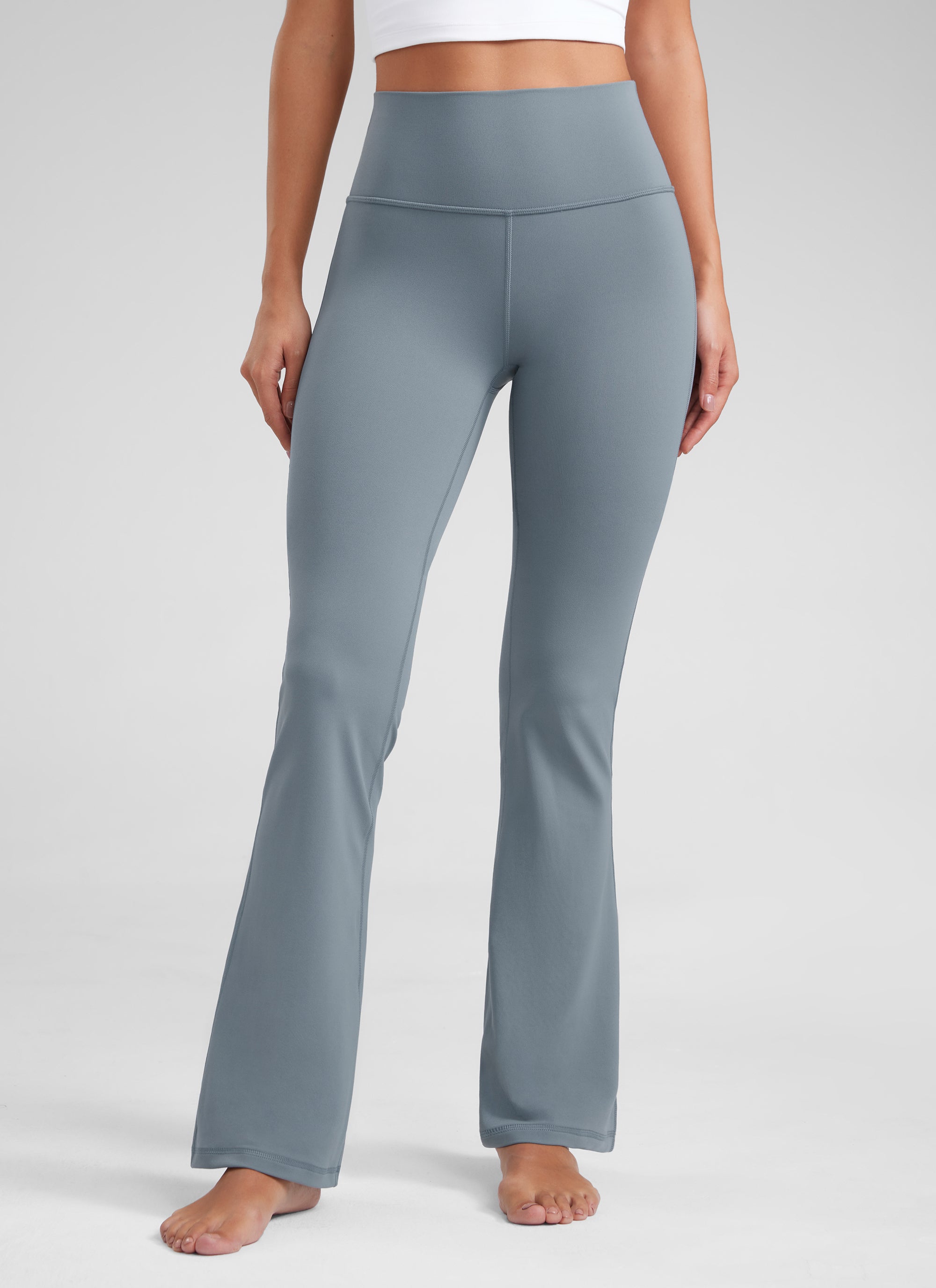 CRZ YOGA Quần legging yoga nữ cạp cao, kiểu ống loe có túi, chất liệu vải thun co giãn ( Butterluxe ), cỡ 29