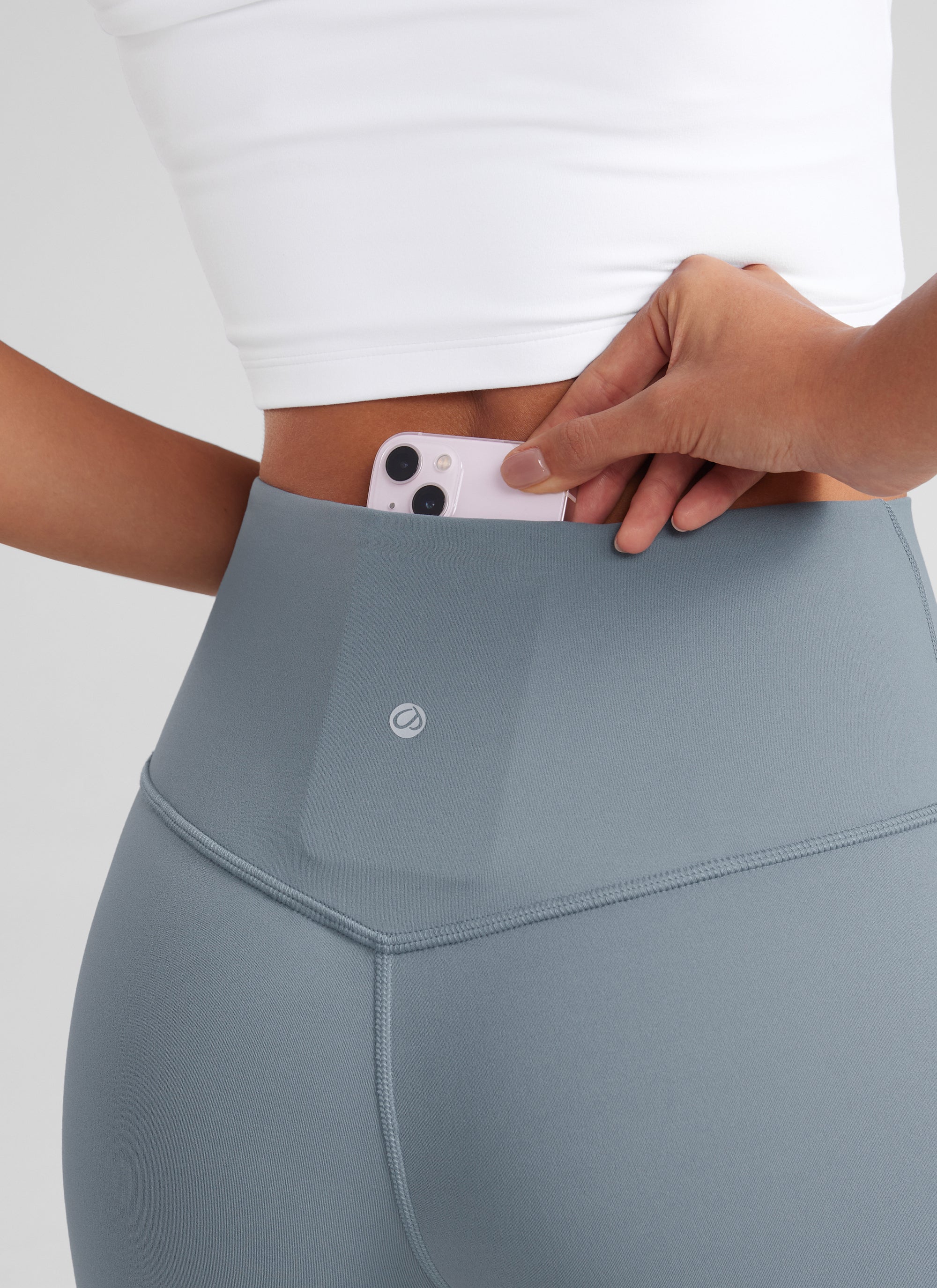 CRZ YOGA Quần legging yoga nữ cạp cao, kiểu ống loe có túi, chất liệu vải thun co giãn ( Butterluxe ), cỡ 29