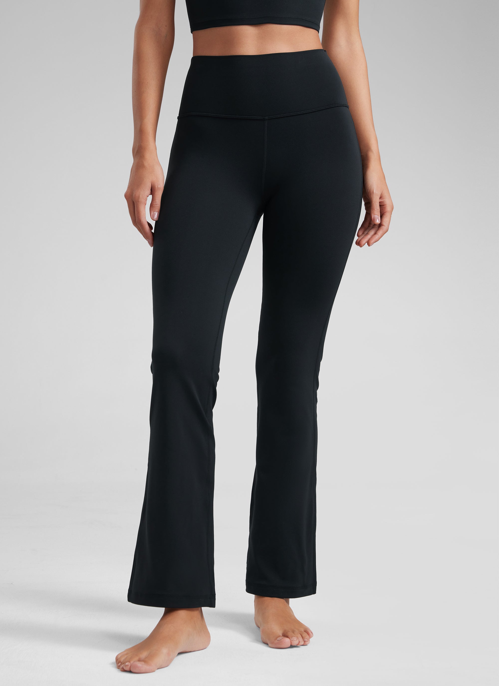 CRZ YOGA Quần legging yoga nữ cạp cao, kiểu ống loe có túi, chất liệu vải thun co giãn ( Butterluxe ), cỡ 29
