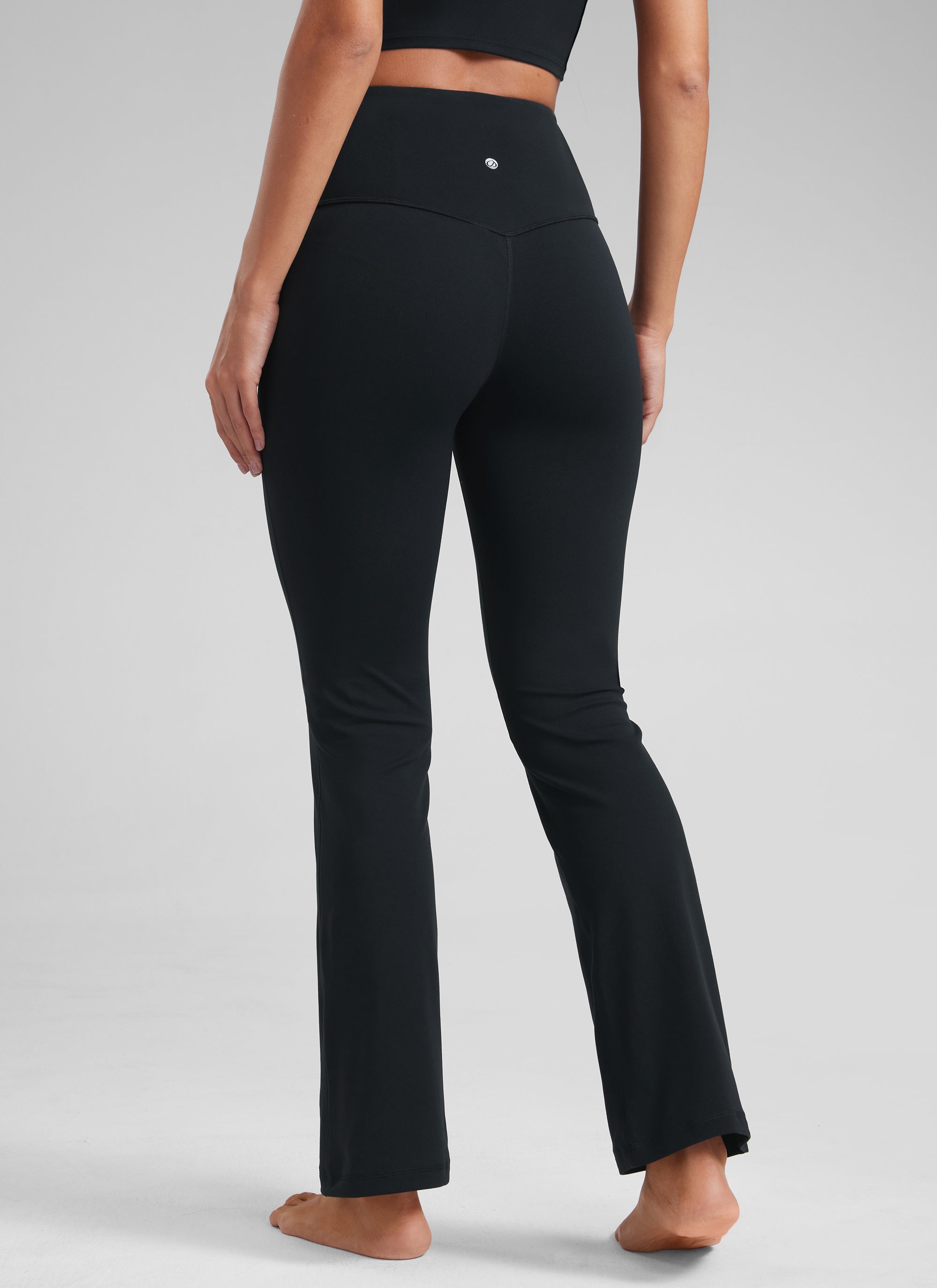 CRZ YOGA Quần legging yoga nữ cạp cao, kiểu ống loe có túi, chất liệu vải thun co giãn ( Butterluxe ), cỡ 29