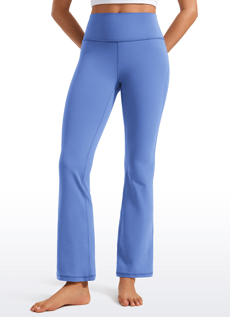 CRZ YOGA Quần legging yoga nữ cạp cao, kiểu ống loe có túi, chất liệu vải thun co giãn ( Butterluxe ), cỡ 29