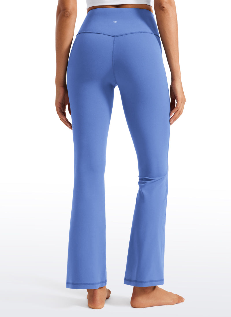 CRZ YOGA Quần legging yoga nữ cạp cao, kiểu ống loe có túi, chất liệu vải thun co giãn ( Butterluxe ), cỡ 29