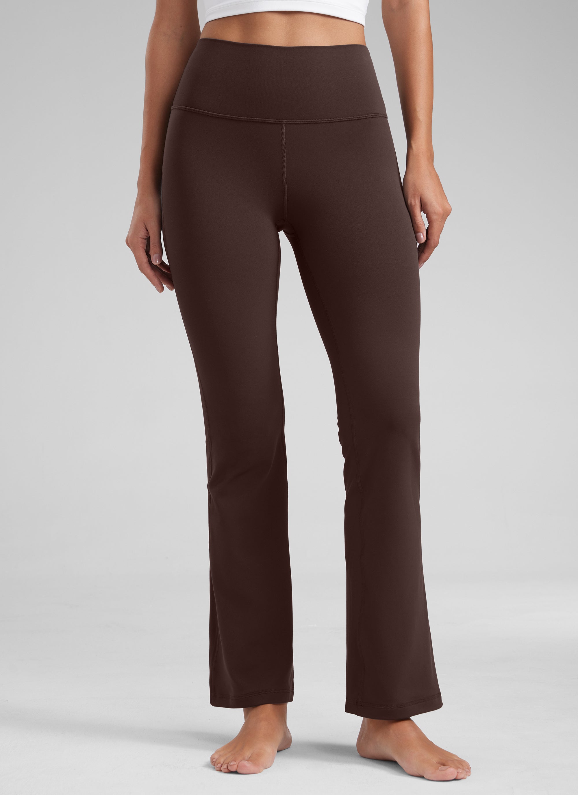 CRZ YOGA Quần legging yoga nữ cạp cao, kiểu ống loe có túi, chất liệu vải thun co giãn ( Butterluxe ), cỡ 29