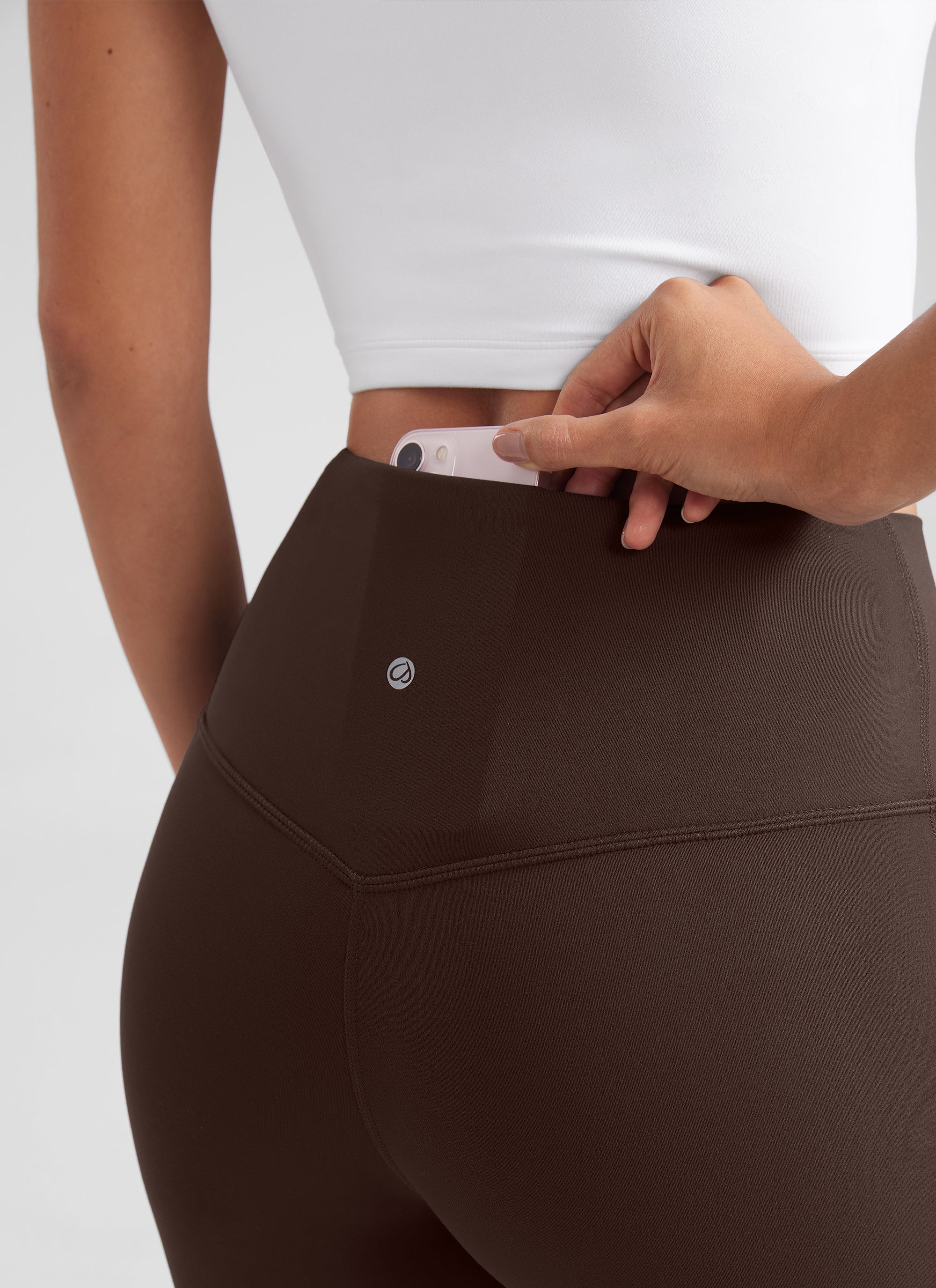 CRZ YOGA Quần legging yoga nữ cạp cao, kiểu ống loe có túi, chất liệu vải thun co giãn ( Butterluxe ), cỡ 29