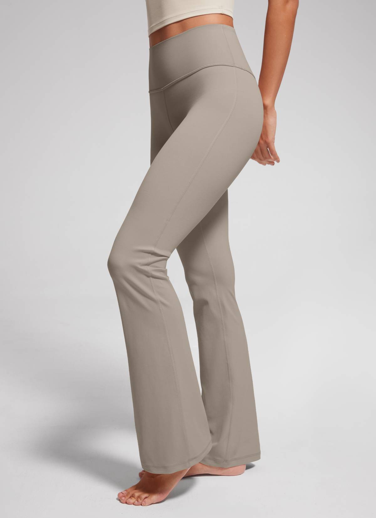 CRZ YOGA Quần legging yoga nữ cạp cao, kiểu ống loe có túi, chất liệu vải thun co giãn ( Butterluxe ), cỡ 29
