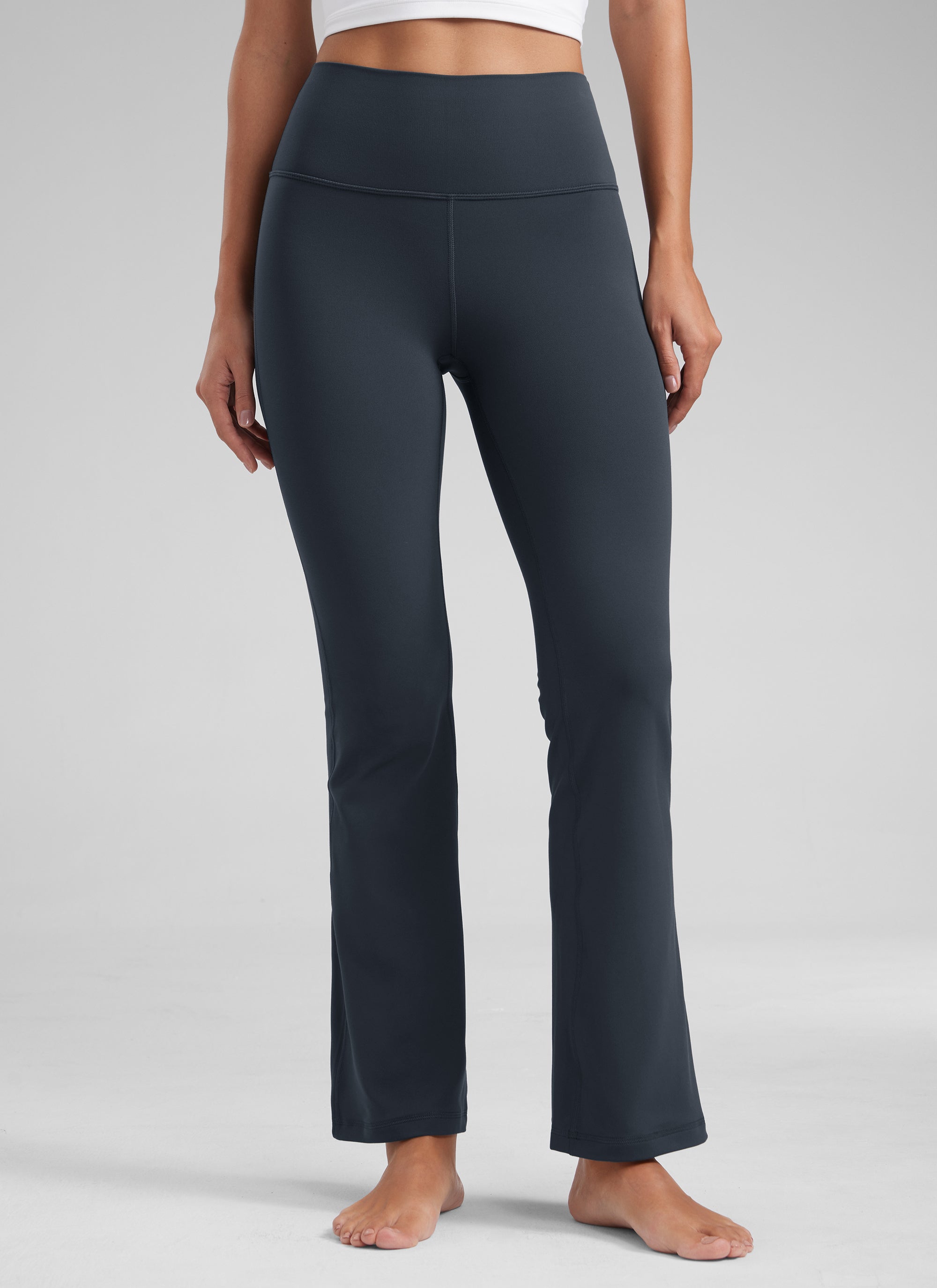CRZ YOGA Quần legging yoga nữ cạp cao, kiểu ống loe có túi, chất liệu vải thun co giãn ( Butterluxe ), cỡ 29