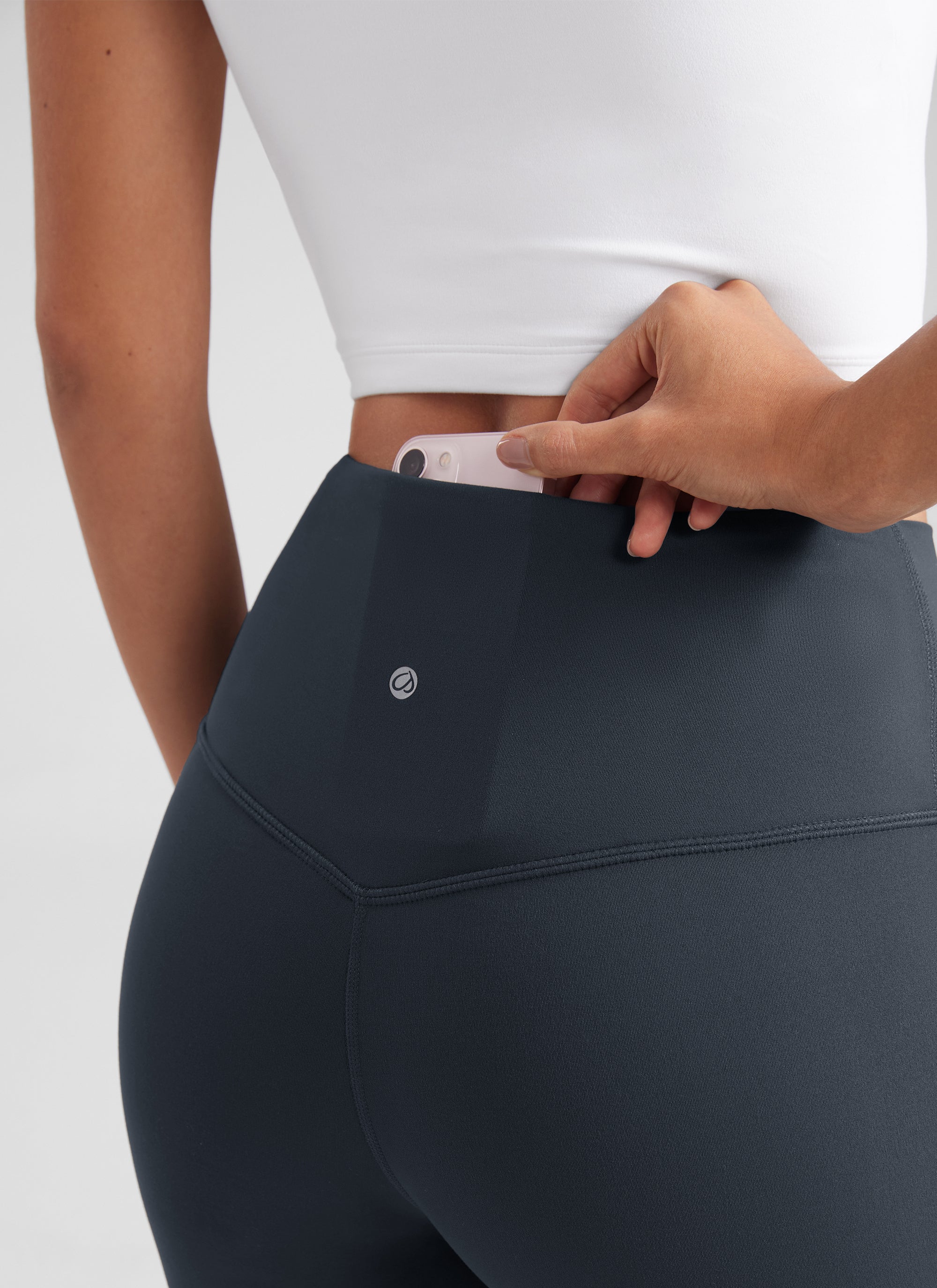 CRZ YOGA Quần legging yoga nữ cạp cao, kiểu ống loe có túi, chất liệu vải thun co giãn ( Butterluxe ), cỡ 29