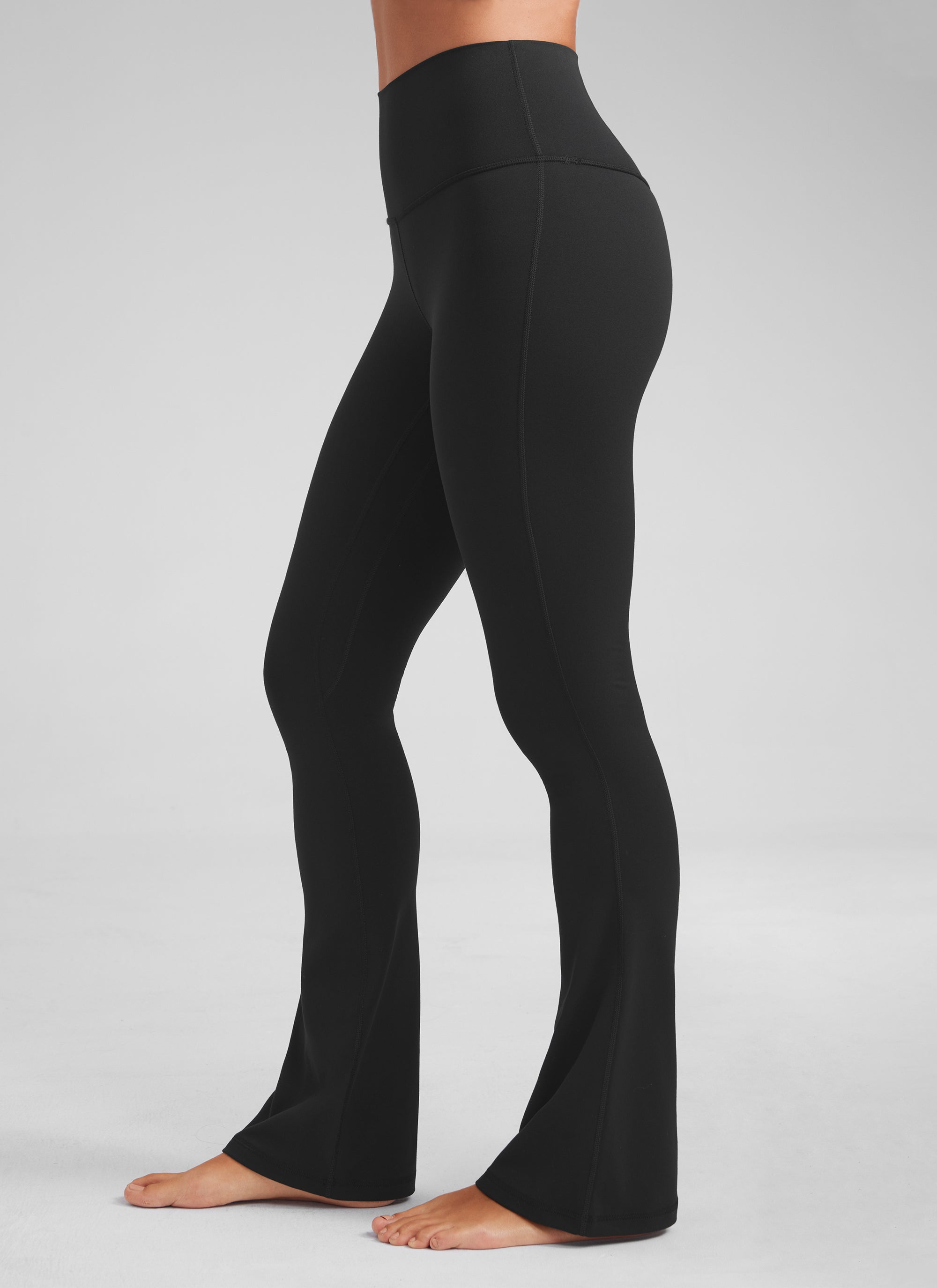 CRZ YOGA Nữ  Quần legging ống loe ngắn có túi, cạp cao, màu Butterluxe , cỡ 32