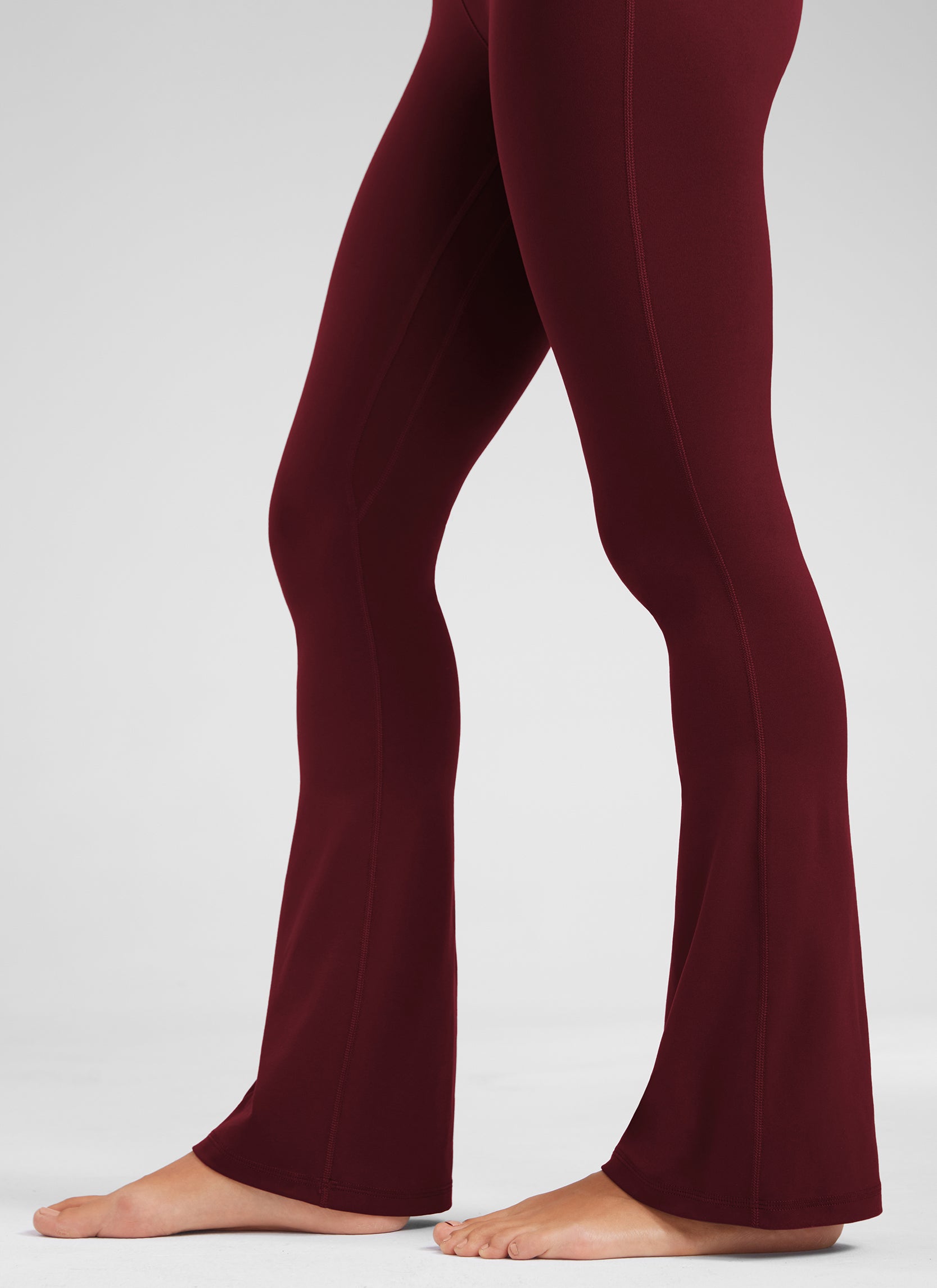 CRZ YOGA Nữ  Quần legging ống loe ngắn có túi, cạp cao, màu Butterluxe , cỡ 32
