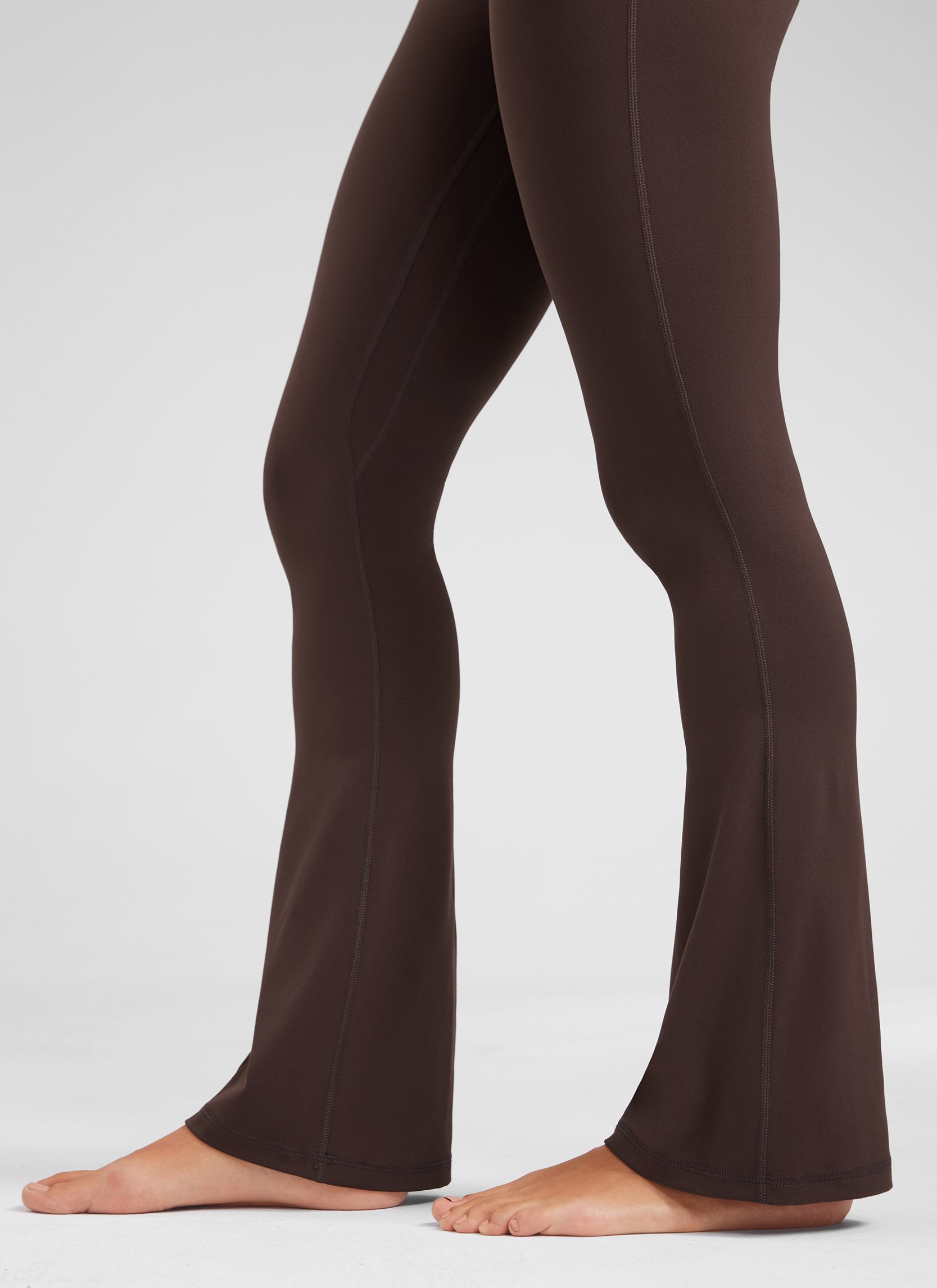 CRZ YOGA Nữ  Quần legging ống loe ngắn có túi, cạp cao, màu Butterluxe , cỡ 32