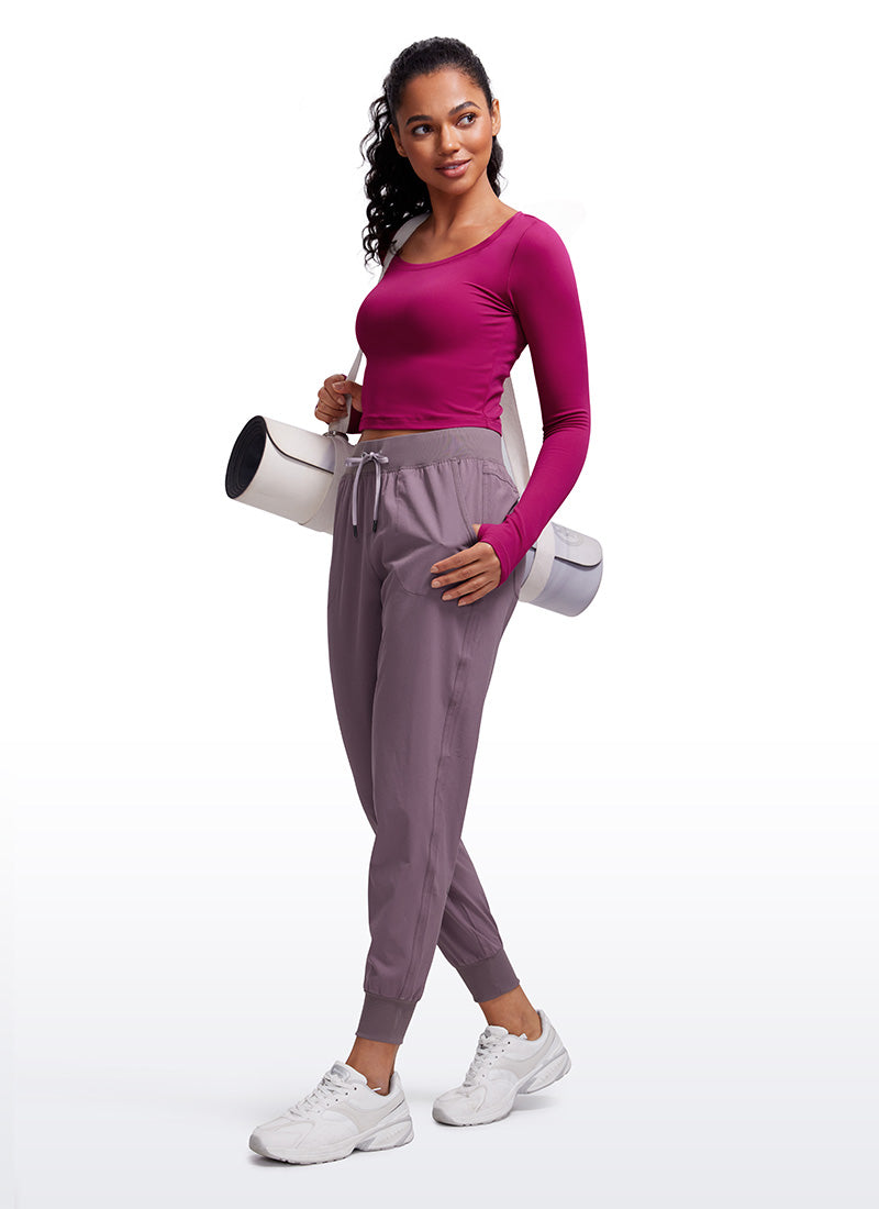 CRZ YOGA Quần legging yoga tay dài Butterluxe dành cho nữ Màu Magenta Purple