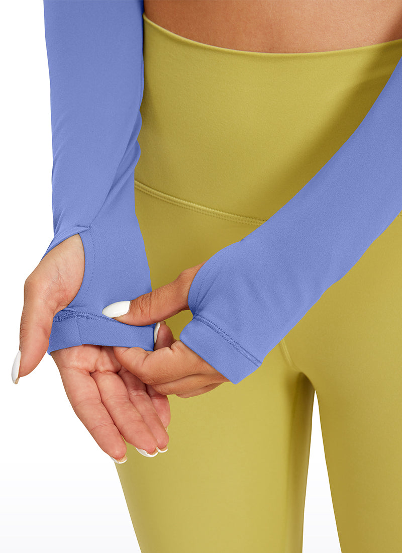 CRZ YOGA Quần legging yoga tay dài Butterluxe dành cho nữ màu Wild Indigo